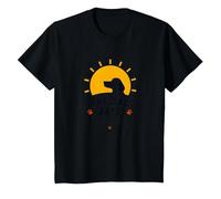 The Dog Days are The Best Days Sunny Pet Lover T-Shirt, Kids, Black, 6 Years