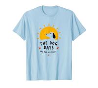 The Dog Days are The Best Days Sunny Pet Lover T-Shirt, Men, Baby Blue, XXL