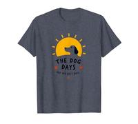 The Dog Days are The Best Days Sunny Pet Lover T-Shirt, Men, Heather Blue, 4XL
