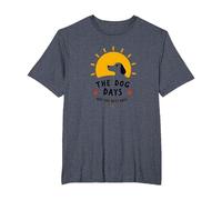 The Dog Days are The Best Days Sunny Pet Lover T-Shirt, Men's Big and Tall, Heather Blue, 2X Tall