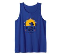 The Dog Days are The Best Days Sunny Pet Lover Tank Top, Men, Royal Blue, XXL