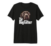 The Dog Father Chocolate Lab Dad Brown Labrador Dad Premium T-Shirt