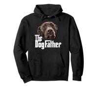 The Dog Father Chocolate Lab Dad Brown Labrador Dad Pullover Hoodie