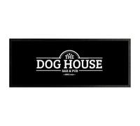 The Dog House Bar Runner Pub Mat Beer Cocktail Party Man Cave Bar Accessory