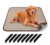 The Dog Hub Arctic Cooling Dog Mat Large, Chemical-Free Gel (Brown, XL)