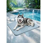 The Dog Hub Arctic Cooling Dog Mat, Washable Pet Cooling Mat，Blue：XL