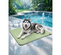 The Dog Hub Arctic Cooling Dog Mat, Washable Pet Cooling Mat，Green：M