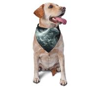 The Dog In The Smoke Printed Graphic Pet Triangle Scarf For Dogs & Cats, Adjustable Cute Pet Bandana For & Photo Shoots