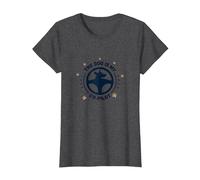 The Dog is My Co-Pilot Paw Print Travel Companion T-Shirt, Women, Dark Heather Grey, XS