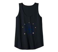 The Dog is My Co-Pilot Paw Print Travel Companion Tank Top, Women, Black, M