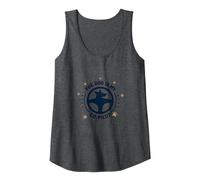 The Dog is My Co-Pilot Paw Print Travel Companion Tank Top, Women, Dark Heather Grey, L