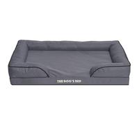 The Dog’s Bed Orthopaedic Bolster Dog Bed Replacement Outer Cover - for CertiPUR-Certified Foam Beds, Oxford Fabric, Grey, XL
