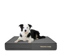 The Dog’s Bed Orthopaedic Memory Foam Dog Bed with Enhanced Support, Large Grey with Black Trim Large, Waterproof, Supportive Dog Bed with Replaceable Covers, Veterinary Approved
