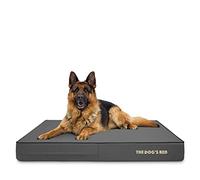 The Dog’s Bed Orthopaedic Memory Foam Dog Bed with Enhanced Support, XL Grey with Black Trim, Waterproof, Supportive Dog Bed with Replaceable Covers, Veterinary Approved