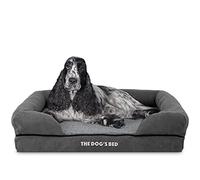 The Dog’s Bed, Plush Orthopaedic Memory Foam Waterproof Dog Beds, Eases Pet Arthritis & Hip Dysplasia Pain, Therapeutic & Supportive Dog Bed, Washable Covers