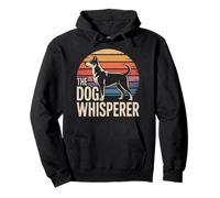 The Dog Whisperer Retro Dog Trainer Sunset Pullover Hoodie