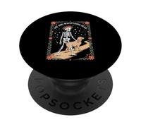 The Dog Whispering Dead Skeleton With Golden Retriever PopSockets Adhesive PopGrip