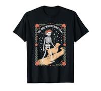 The Dog Whispering Dead Skeleton with Golden Retriever T-Shirt
