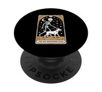 The Dog Whispering Dead Tarot Skeleton Night Walk PopSockets Adhesive PopGrip