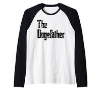 The Dogefather Dogecoin Crypto HODL Cryptocurrency Raglan Baseball Tee