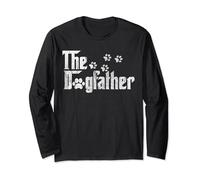 The Dogfather Dog Lover Funny Dog Dad Shirt For Fathers Day Long Sleeve T-Shirt