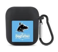 The Dogfather English Foxhound Bluetooth Headset Cover Earbuds Case TPU Headphone Protective Compatible with Airpods 1/2 Black-Color