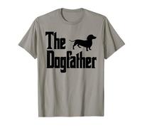 The Dogfather Funny Dachshund Lover Gift Design for Dog Dads T-Shirt
