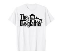 The Dogfather Funny Dog Dad Father's Day Tee Dog Lovers men T-Shirt