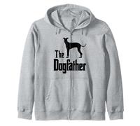 The Dogfather - funny dog gift, funny Italian Greyhound Zip Hoodie