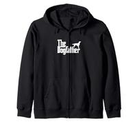 The Dogfather Irish Setter Dog Father Dad Gift Zip Hoodie