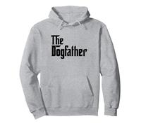 the dogfather Pullover Hoodie, Adult Unisex, Heather Grey, XX-Large