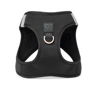 The DOGISTRY - SoHo Dog Harness - Black - Award-Winning Luxe No-Pull Design - Crafted for Style, Ease & Innovation - XS (4-7 lbs)