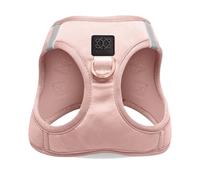 The DOGISTRY - SoHo Dog Harness - Blush Pink - Award-Winning Luxe No-Pull Design - Crafted for Style, Ease & Innovation - L (14-19lbs)