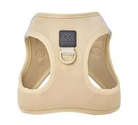 The DOGISTRY - SoHo Dog Harness - Dune - Award-Winning Luxe No-Pull Design - Crafted for Style, Ease & Innovation - L (14-19lbs)