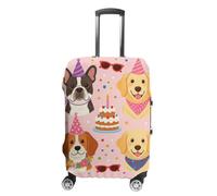 The Dogs and Cakes Luggage Case Cover Protective Suitcase Covers Anti Scratch Baggage Washable Fits 19-32 Inch L