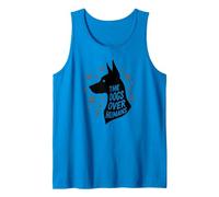 The Dogs Over Humans: Canine Lover's Paw Tank Top, Men, Sapphire, XL