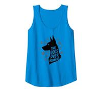 The Dogs Over Humans: Canine Lover's Paw Tank Top, Women, Sapphire, XXL