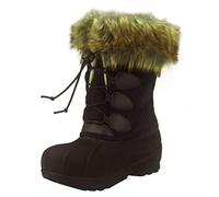 The Doll Maker Quilted Snow Boot black Size: 11 Narrow Little Kid