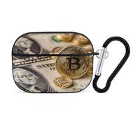 The Dollar And Bitcoin Headphone & Earphone Cases Compatible with Airpod Pro Scratch-Resistant PC Protective Cover with Keychain Black-style-18