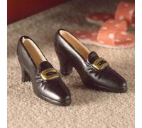The Dolls House Emporium Black Buckled Shoes