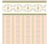 The Dolls House Emporium Soft Peach Posy Wallpaper