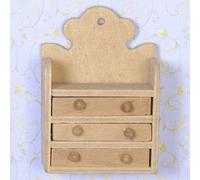 The Dolls House Emporium Unvarnished Wall Shelves (Lacquer finish) 1:12 scale