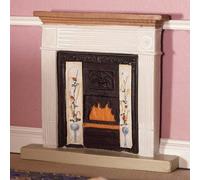 The Dolls House Emporium White Victorian Fireplace (polyresin) 1:12 scale