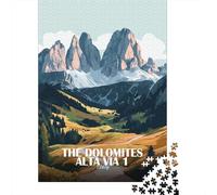 The Dolomites Alta Via 1 Italy, Adult Puzzle, 1000 Pieces, 38x26cm/1000pcs
