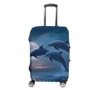 The Dolphins Leap Out at Night Luggage Cover for Suitcases XL