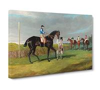 The Doncaster Gold Cup By John Frederick Herring Canvas Print | Gallery Wrapped 30mm Frame Wall Art | 30x20 inches | Ready to Hang | Classic Picture | Living Room Bedroom Lounge Office
