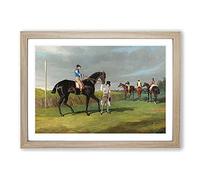 The Doncaster Gold Cup by John Frederick Herring Framed Print | A2 Oak Framed Wall Art | Ready to Hang | Modern Nature Picture | Living Room Bedroom Lounge Office