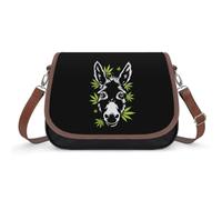 The Donkey And Weeds Leather Crossbody Bags for Women | Shoulder Purse with Removable Strap Spacious Daily Bag for Office Date Outing
