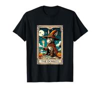 The Donkey Halloween Witch Cute Tarot Card Lover Player T-Shirt