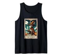 The Donkey Halloween Witch Cute Tarot Card Lover Player Tank Top